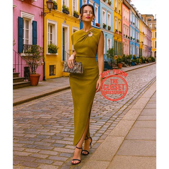 ZARA Sleeveless Midi Dress NWT - Picture 6 of 16